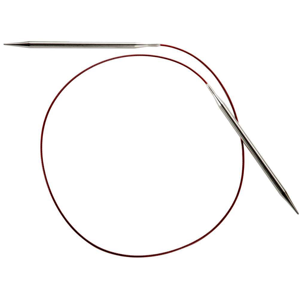ChiaoGoo Red Lace Circular 32 inch (81cm) Stainless Steel Knitting Needle Size US 8 (5mm) 7032-8