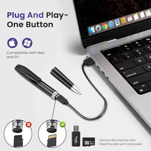 Hidden Spy Camera, 64GB Body Cam, Mini Camera with 1080P HD, Rechargeable Small Pocket Cam, Portable Pocket Camera, Small Video Recorder