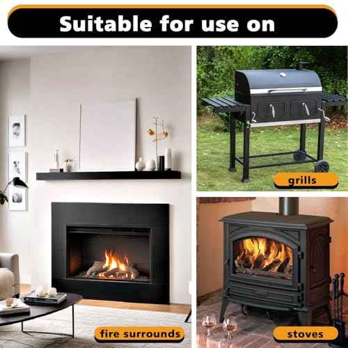 NADAMOO High Heat Spray Paint for Metal, Matte Finish BBQ & Stove Aerosol Paint - High Temperature Resistant Up to 1200¡ÆF, 4 Cans, Black
