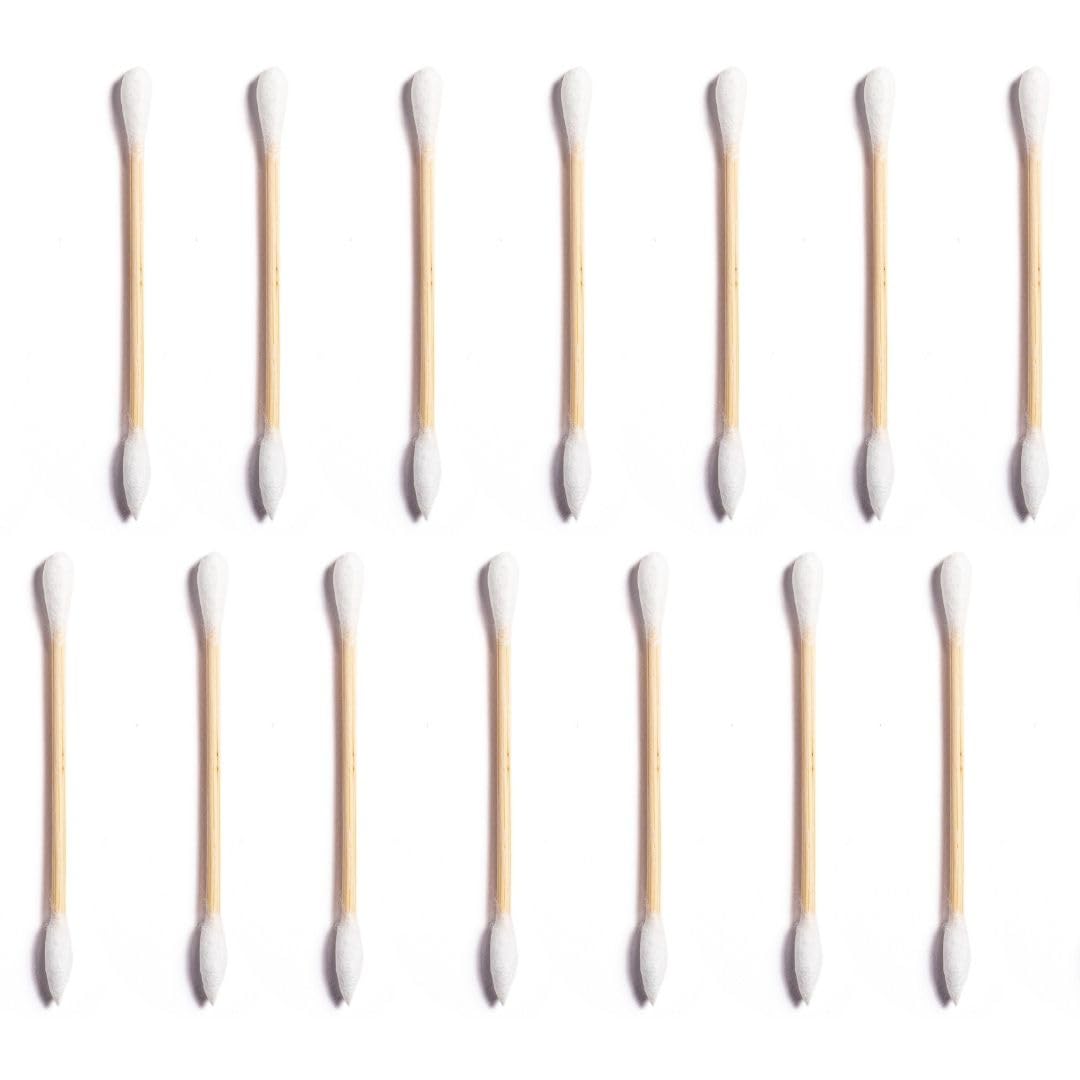 Clean Skin Club Clean Swabs, 2 Pack, 1000 Total Count, One Pointed Tip, Biodegradable + Organic Cotton & Bamboo, Makeup & Nail Polish EyelinerTouch-ups, Ear Cleaning QTips, Sterile, Hypoallergenic