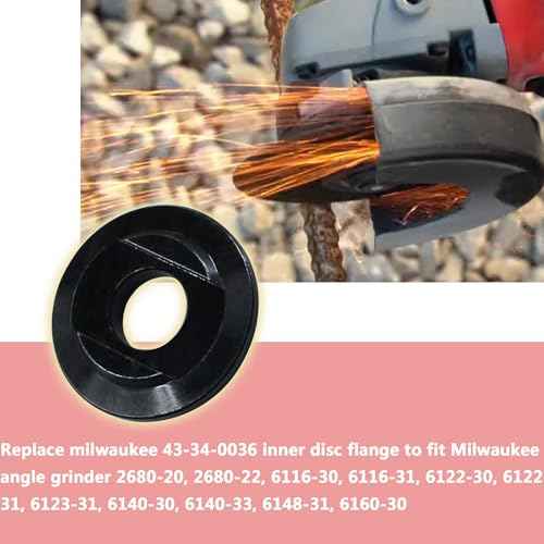 43-34-0036 Replacement Milwauke Inner Disk Flange Fits For Milwauke Angle Grinders 2680-20, 2680-22, 6116-30, 6116-31, 6122-30, 6122-31, 6123-30, 6123-31, 6140-30, 6140-33(1 Pcs) (1Pcs)