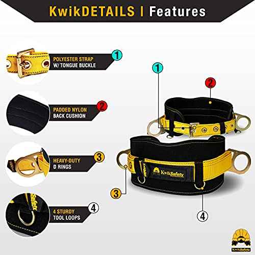 KwikSafety - Charlotte, NC - BEAVER TAIL Safety Belt for Positioning | Lineman Ironworker Cushioned Support