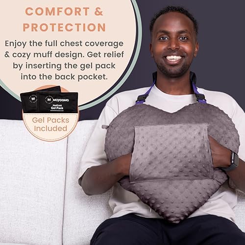 MOYOAMA Open Heart Surgery Pillow for Heart Surgery Recovery Gifts - After Bypass Surgery Must Haves, Gifts for Chest Surgery Recovery, Seatbelt Pillows for Post-Surgery, Shock Absorbing Chest Pillow
