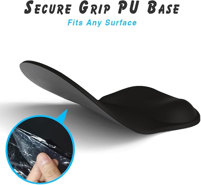 ErgoComfort Gel Wrist Rest Mouse Pad-Ergonomic Office Mousepad with Wrist Support-Non-Slip, Design Desk Accessories Mat for Home&Game Decor (06Deep Violet)