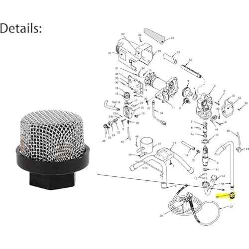 246385 and 246384 Strainer Screen Kit Replace for Graco 395 495 Airless Paint Spray Guns