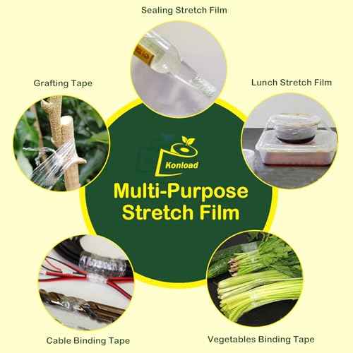 Nursery Grafting Tape, Buddy Tape for Fruit Trees/Plant Self-Adhesive PE Stretchable Film for Grafting and Budding -Garden Grafting Tool (3CM(1-1/5") W, 2 Roll)