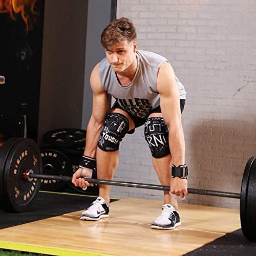 AEOLOS Knee Sleeves (1 Pair)，7mm Compression Knee Braces for Heavy-Lifting,Squats,Gym and Other Sports