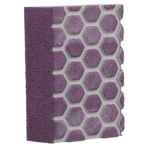 3M Pro Grade Precision 3-in-1 Sanding Sponge, 320 Grit X-Fine, 2 Sponges, Washable & Reusable, for Wood, Metal, Drywall, and Paint Finishing ? Flexible Foam, Contoured, Angled, Flat