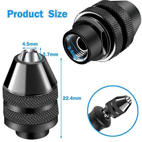 Keyless Chuck Keyless Drill Chuck for Dremel 4486 Model 395 3000 4000 4300 7300 7700 8200 8220 Multipro