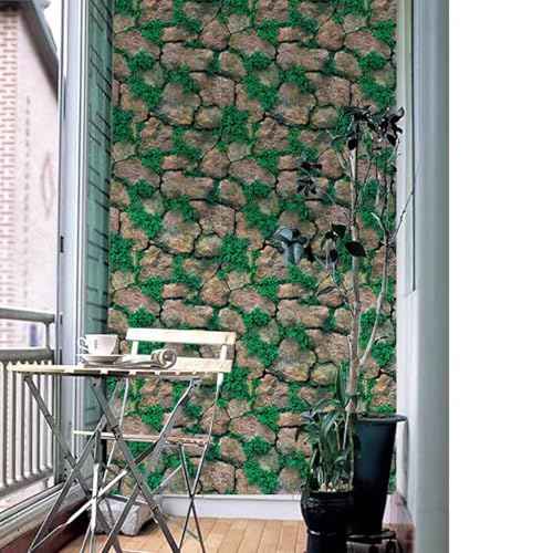 Yancorp 10ft Brick Contact Paper Peel and Stick Wallpaper Self-Adhesive Stone Contact Paper Fireplace Kitchen Backsplash Covers