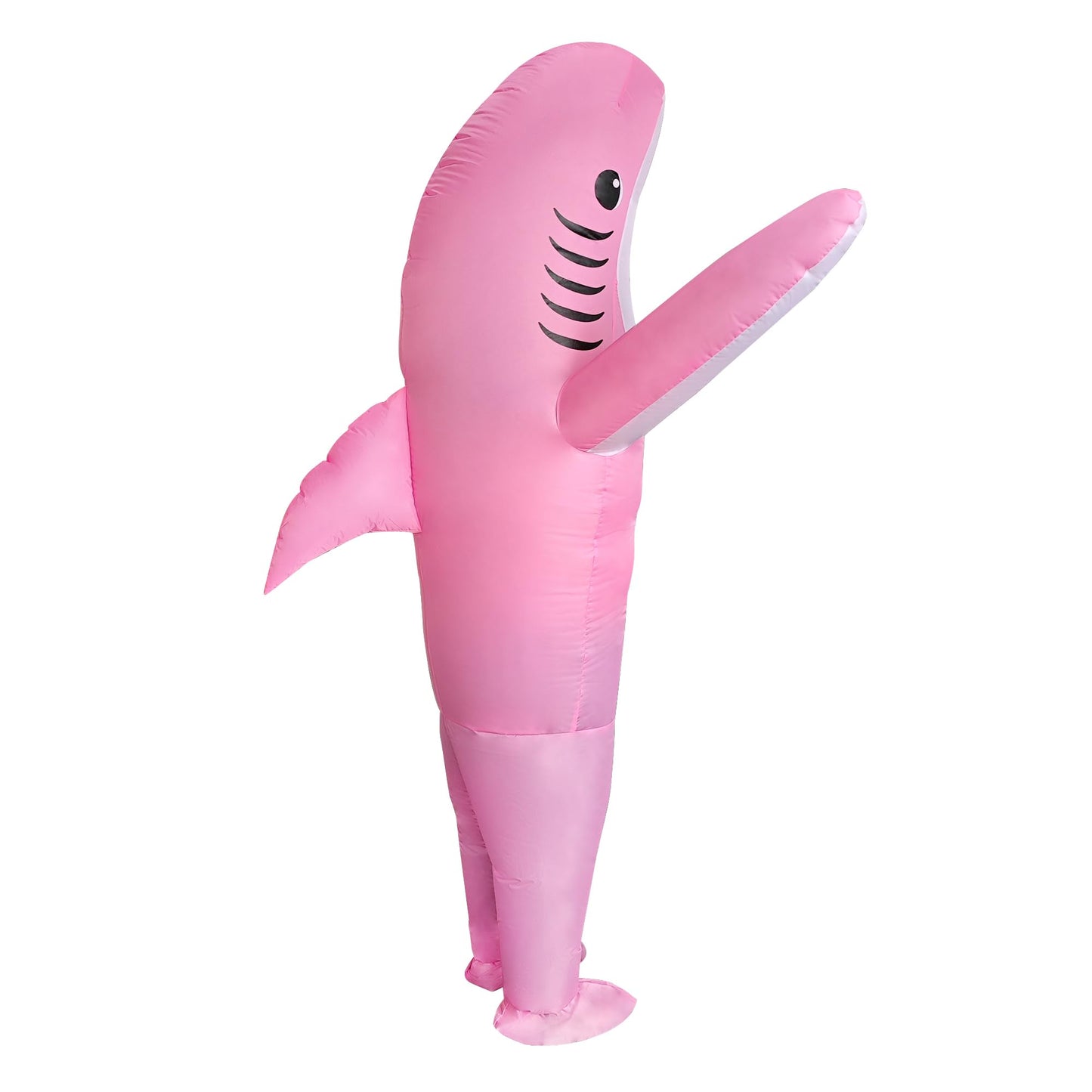 DeHasion 2 Packs Inflatable Animal Costume Halloween Costume Christmas Blow-Up Costume for Adult/Christmas/Birthday Party (Blue/Pink Shark)