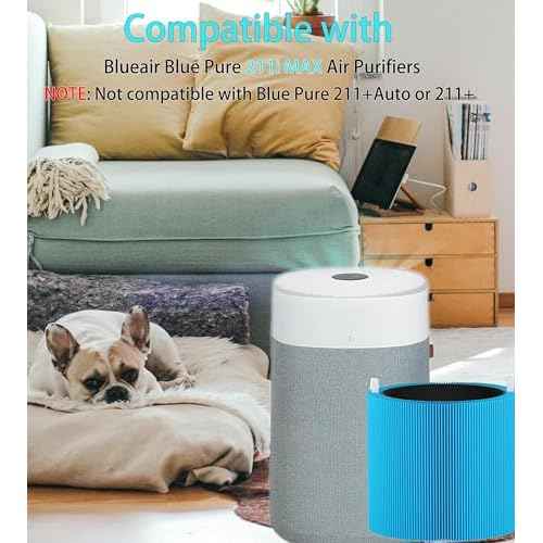 211i Max AllergenBlock Replacement Filter Compatible with Blue Pure 211i Max Air Purifier, Premium Filter and Activated Carbon for Blue Pure 211i Max, Compare to part # F2MAX 2pack