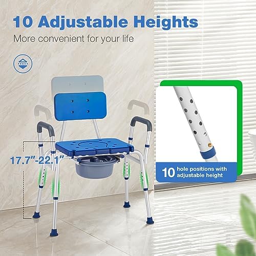 GreenChief Bariatric Shower Chair 700lb Heavy Duty Shower Bench with Extra Wide Seat, Large Shower Seat with Handles for Inside Shower for Elderly Disabled Obesity (Extra Oversize)