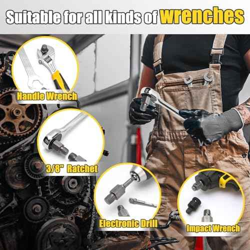Topec Double Head Screw Extractor Set, Newest Version 3/8¡± Drive 2-in-1 Functional Easy Out Bolt Extractor, 2PC,1/8 & 7/32
