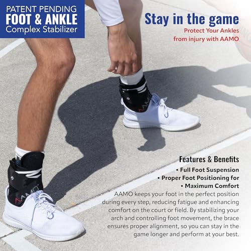 AAMO Sport Lace Up Ankle Brace for Women and Men, Ankle Support, Foot Brace, For Sprained or Injured Ankle and More, Ankle Brace for Sports, Size XL