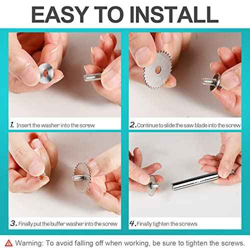 PVC Pipe Inside Cutter(4Pcs Saw Blades) with 1/4" Hex Shank,Plumbing Inside Cutter Internal Plastic ABS Pipe Cutter,1-1/4" & 1-3/4" Or Larger Diameter