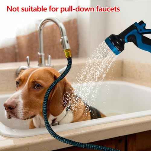Indoor Sink Hose Attachment for Faucet, 75 Ft Faucet Hose for Kitchen Sink Bathroom Sink Faucet, Watering Houseplants, Washing Pets, Household Cleaning, Car Washing