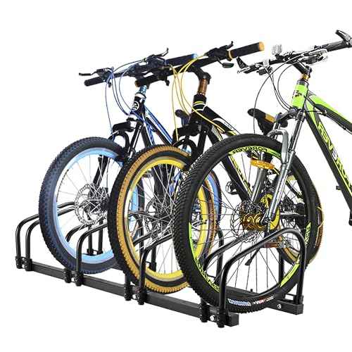 Bike Stand, 4 Bikes Rack Garage, 2.4" Width for most of Bikes