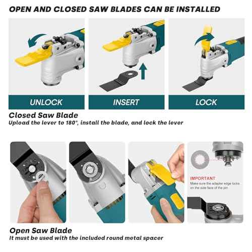 Enventor Multi Tool Saw, 2.5Amp Electric Oscillating Tool Kit Corded with 28pcs Saw Accessories, 6 Variable Speeds, 3¡Æ Oscillating Angle Oscillating Saw for Cutting, Scraping, Sanding