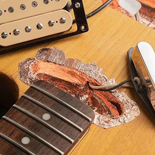 Copper Foil Tape Conductive Adhesive Double Sided, [for EMI Shielding, Stained Glass, Paper Circuits, Grounding] - 1/8"/98ft