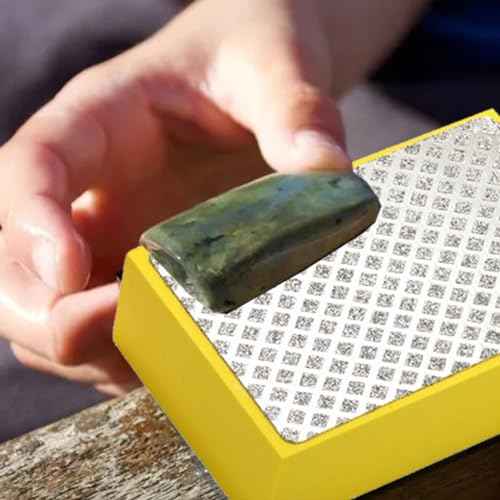TOPZEA 4 Pack Diamond Hand Polishing Pads, 60/100/200/400 Grit Wet & Dry Sanding Blocks Sandpaper Sponge Tile Polishing Tools for Tiling Granite Marble Ceramic Glass