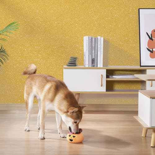 wishFIRE Gold Glitter Peel and Stick Wallpaper 17.3" x 120" Sparkly Contact Paper Gift Wrapping Paper Removable Self-Adhesive Bling Wallpaper DIY Decorative for Bedroom Living Room
