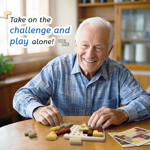 Silicone Shape Puzzles for Dementia, Alzheimers Activities & Fidget Toys for Elderly, Cognitive Matching Games, Stimming Toys for Autism Adults, Gift Toys for People with Alzheimers