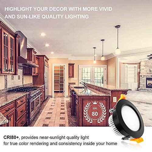 YGS-Tech 2 Inch LED Recessed Lighting, Dimmable Downlight 3W(35W Halogen Equivalent), CRI80, 3000K Warm White Ceiling Light with LED Driver(10 Pack)