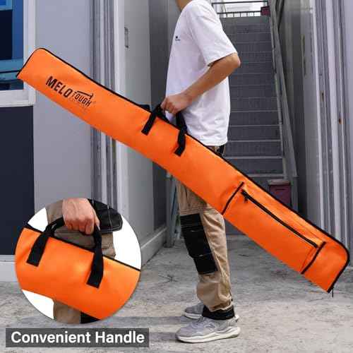 MELOTOUGH Level Case Padded Level Storage Bag with Handle,Shoulder Strap (72 inch,Orange)