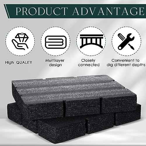 Frienda 2 Pcs Compatible with 48-22-8452 Foam Inserts for Drawer Foam Custom Tool Box Inserts Compatible with Milwaukee 48-22-8442 Drawer Accessories(16.14 x 12.6 x 2.36 Inch)