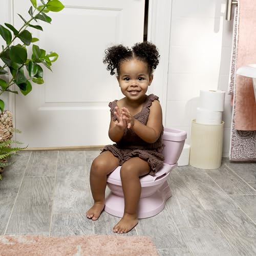 Ingenuity My Size Potty Pro in Pink, Infant Potty Training Toilet, Lifelike Flushing Sound, for Ages 18 Months, Up to 50 Pounds