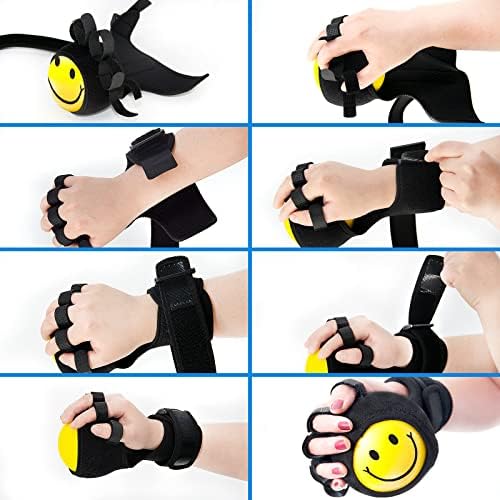 Anti-spasticity Ball Splint Hand Finger for Hand Stroke Hemiplegia Finger Recovery Spasm Dystonia Hemiplegia Finger Training Hand Functional Impairment for Children and Men and Women (Medium)