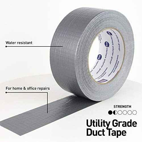 IPG Utility Grade Duct Tape 1.88" x 55 yd, Silver (Single Roll)