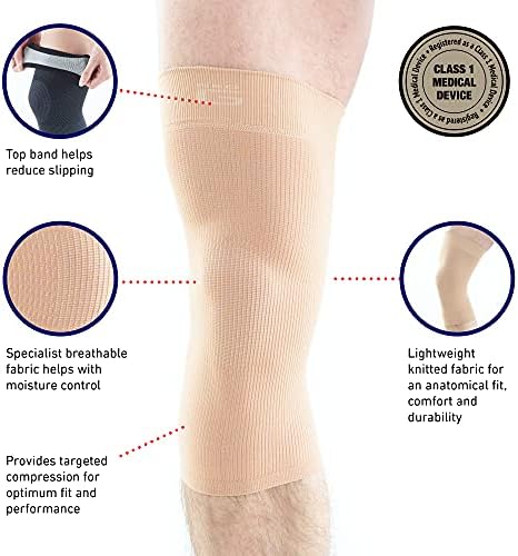 Neo-G Knee Sleeve for Daily wearing, Sports - Good for Sprains, Strains, Weak Muscles - Knee Sleeves for Men Women - Airflow