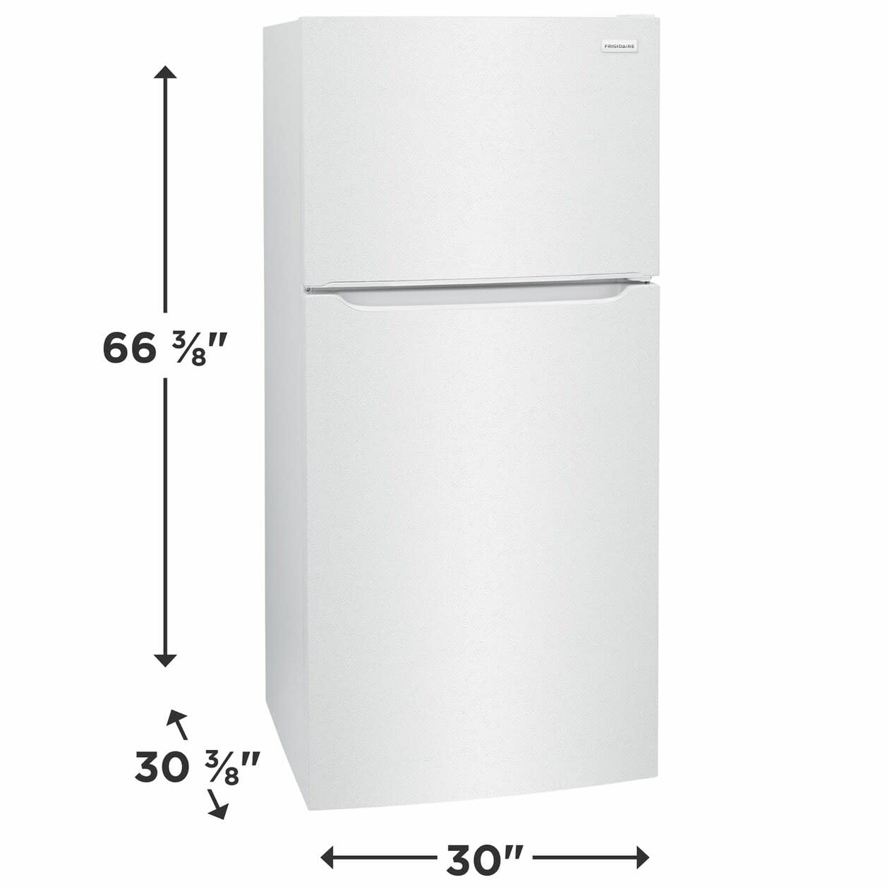 Frigidaire FFTR1814W 30 Inch Wide 18.3 Cu. Ft. Top Freezer Refrigerator with Crisper Bins and Ice Maker Ready - White