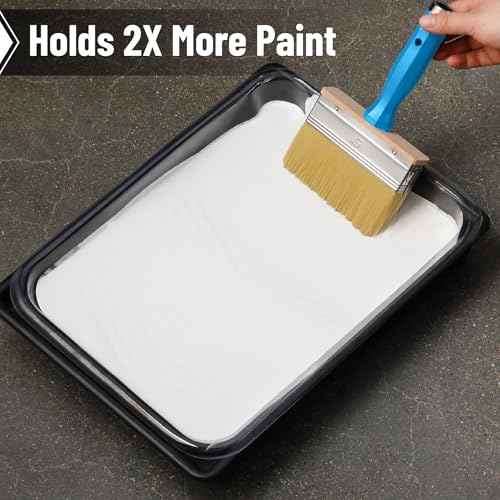 Bates- Deck Stain Brush Set, 3 Pack, 4¡±, 5¡± and 6¡±, Deck Stain Applicator, Stainless Steel Ferrule