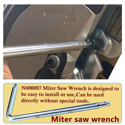 Miter Saw Wrench N600007 Fits For Dewalt Miter Saw DWS713 DWS779 DWS780 DWS715 DCS361M1 (1 Pcs)