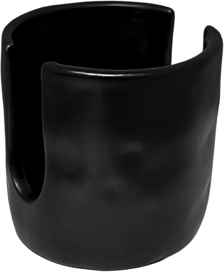 Mud Pie Kitchen Dish Bistro Sponge Holder Caddy, Black