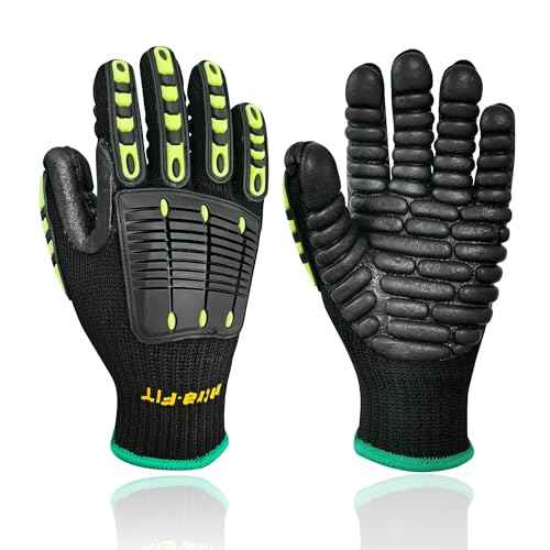 Anti Vibration Work Gloves,ISO 10819:2013 Certified | Shock-Proof Impact Reduction Safety Gear