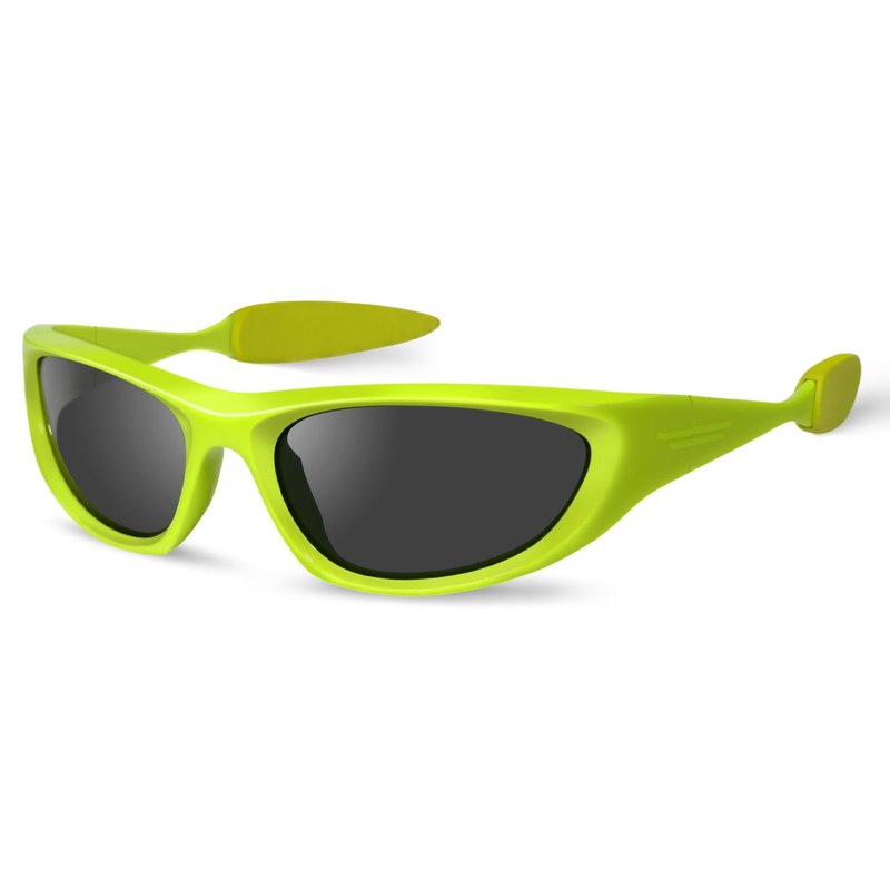 DsitMG Wrap Around Y2K Sunglasses for Women Trendy Oval Polarized Glasses UV400 Protection Sun protection traveling cycling (Green)