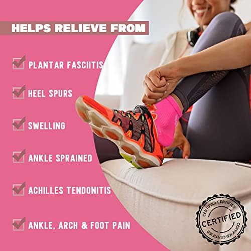 Compression Socks for Women & Men Open Toe (3 Pairs), Ankle Brace Compression Sleeve with Neuropathy, Foot Compression sleeve for Swelling, Pain & Plantar Fasciitis Relief (Multi, L)