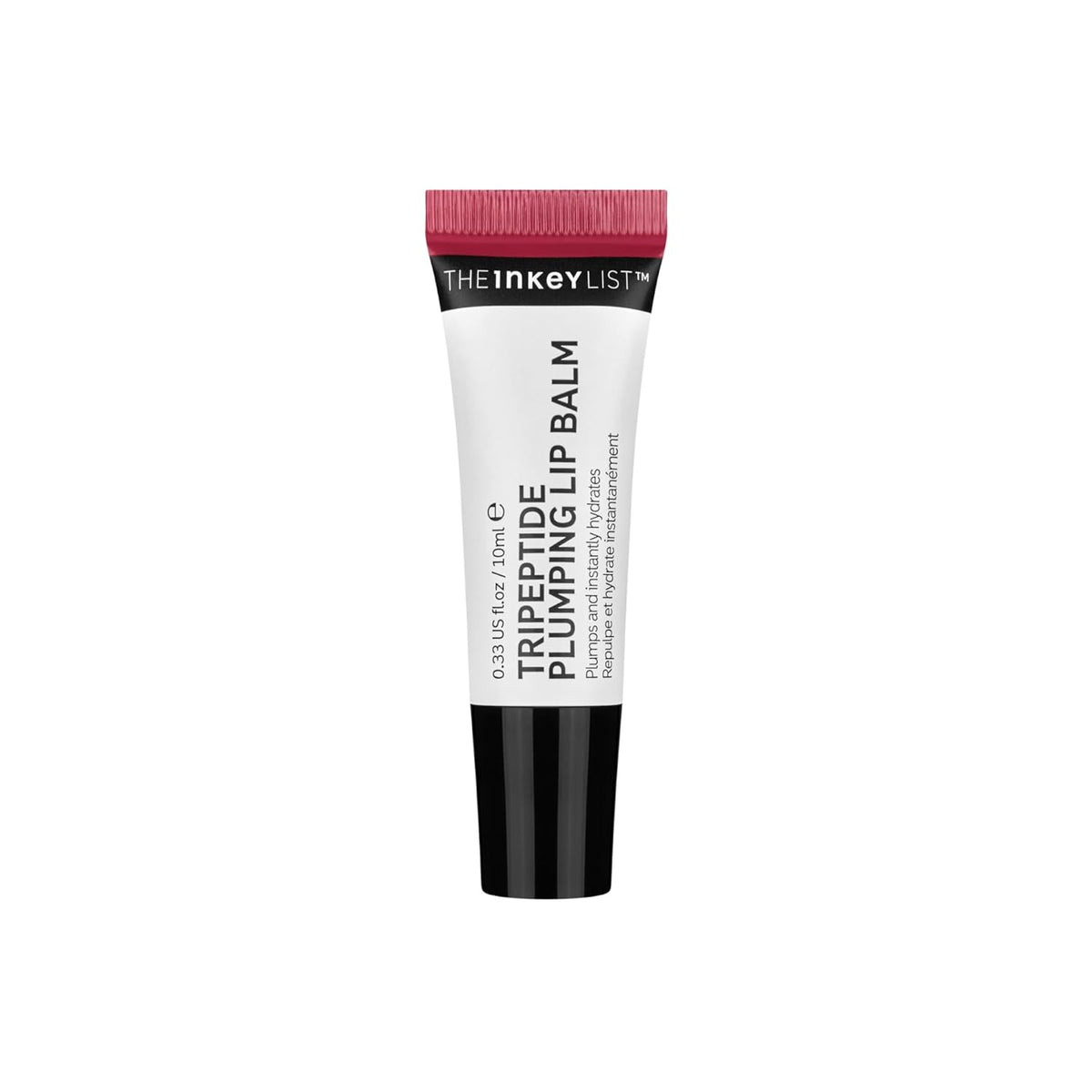 The INKEY List Tripeptide Plumping Lip Balm 10ml, Clinically Proven Plumping Tinted Lip Care, Hydrates Dry Cracked Lips, Vegan & Cruelty Free, Berry Tint
