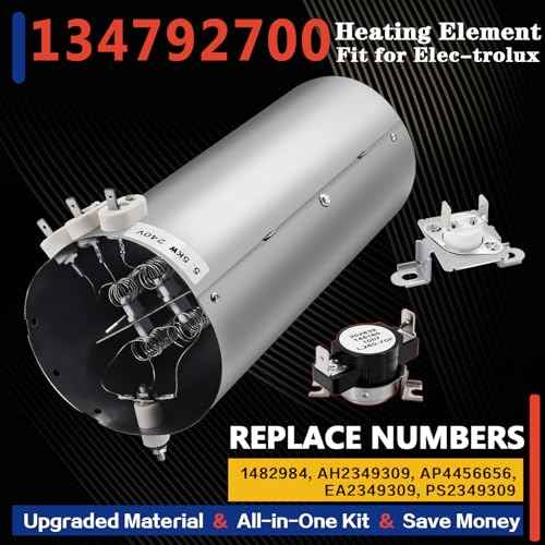 Dryer Heating Element Replacement Fit for Elec-trolux EIED55HIW0 EIMED55IIW0 EIED50LIW1 EIMED55IMB3 EIMED55QT0 EIED55HMB0 EIMED55IIW1 EIED50LIW0 EIED55IRR0 EIMED55IRR0 EIMED55IMB0 EIED55IKG0