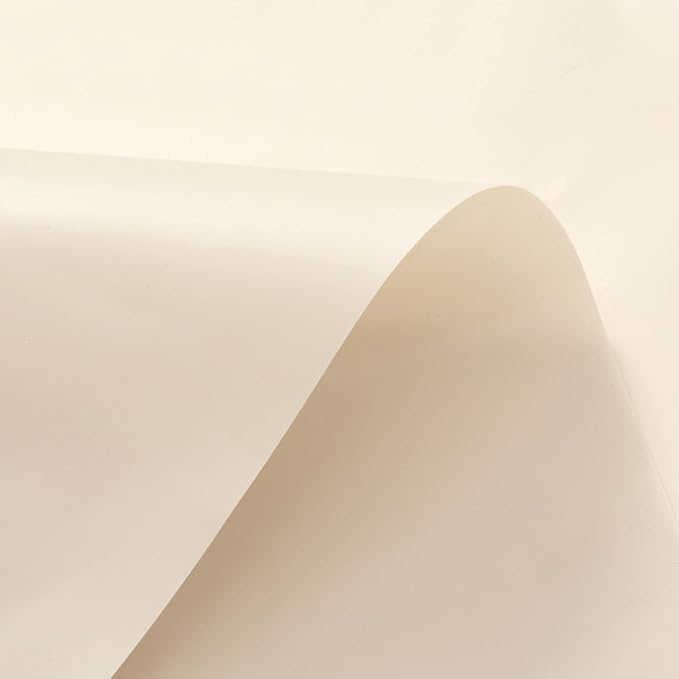 Barossa Design 54W x 78H Stall Shower Curtain Liner Beige - Waterproof Lightweight PEVA Plastic Shower Liner with 3 Magnets & Metal Grommets - Beige