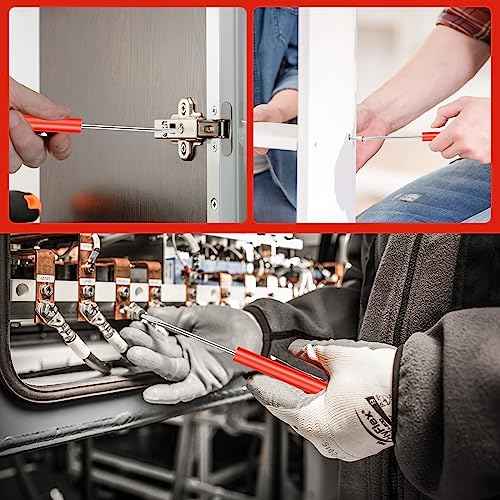6 Pieces Pocket Screwdriver Mini Tops And magnetic pocket screwdriver with A Single Blade Head for Mechanical, Electrician (Red)