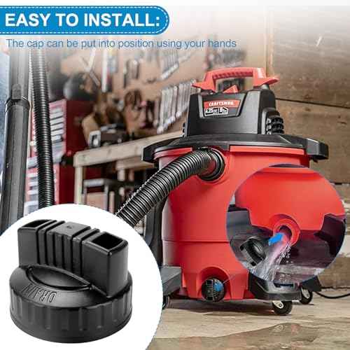 47922 Vacuum Drain Cap for Ridgid Shop Vac Vacuums Cleaner and Craftsman Shop Vacuum, Wet Dry Vac Cleaner Replacement Drain Plug 1.97'' ID, Upgraded Shop Vac Replacement Parts & Accessories - 1Pack