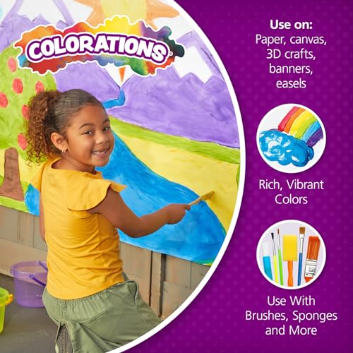 Colorations BioColor FBIOGR Fluorescent Green Paint - 16 oz.