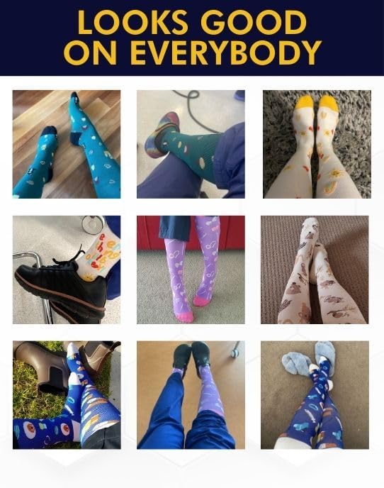 Compression Socks for Women & Men Circulation - 15-20 mmHg Compression Socks - Best Support for Nurses, Running, Athletic