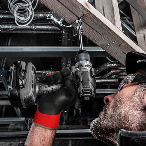 Schwer 12 Pairs Ultra-Comfort Safety Work Gloves MicroFoam Nitrile Coated, Seamless Knit Nylon Glove for Men and Women, Abrasion Resistant, Non Slip, Breathable, LT5617, M