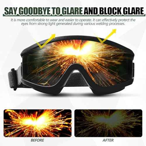 Welding Goggles Welding Safety Glasses Shade 5 IR Lens Cutting Torch Goggles Brazing Glasses for Men Eye Protection